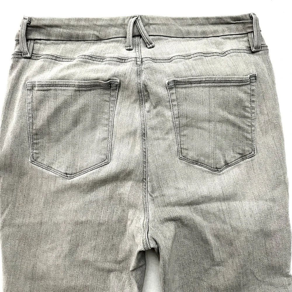 Good American US 16 Good Curve‎ Straight Jeans Black336 Gray GCST014BT